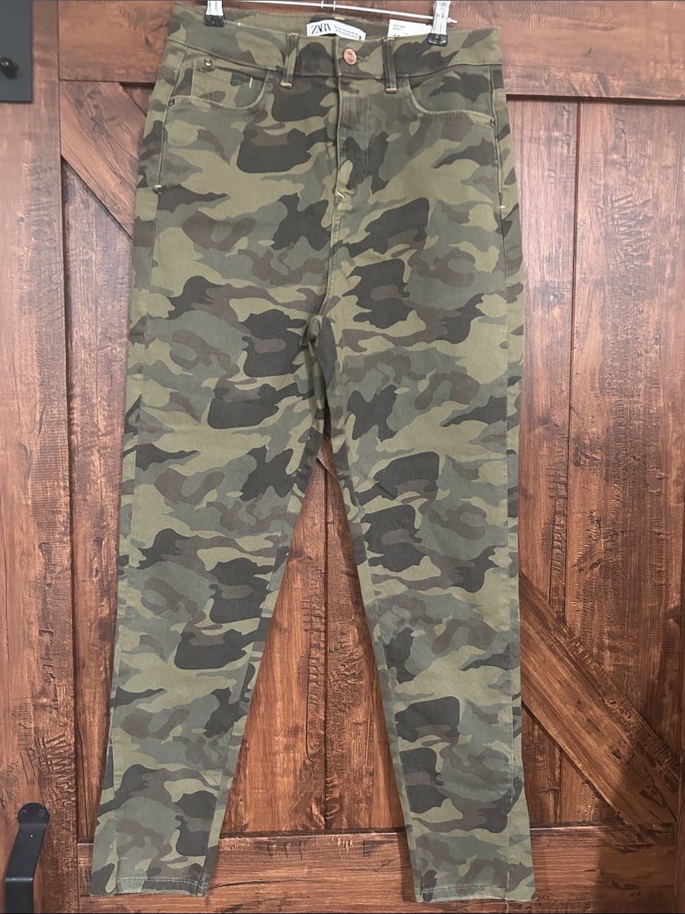 Zara Kids Green Camo Jeans